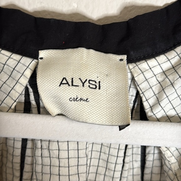 Alysi Crème Cotton/Silk Mini Dress Size 4 - Picture 2 of 7